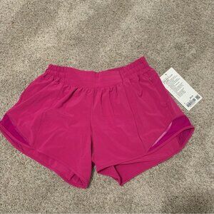 NWT Lululemon Hotty Hot Short II *Long 4" Ripened Raspberry